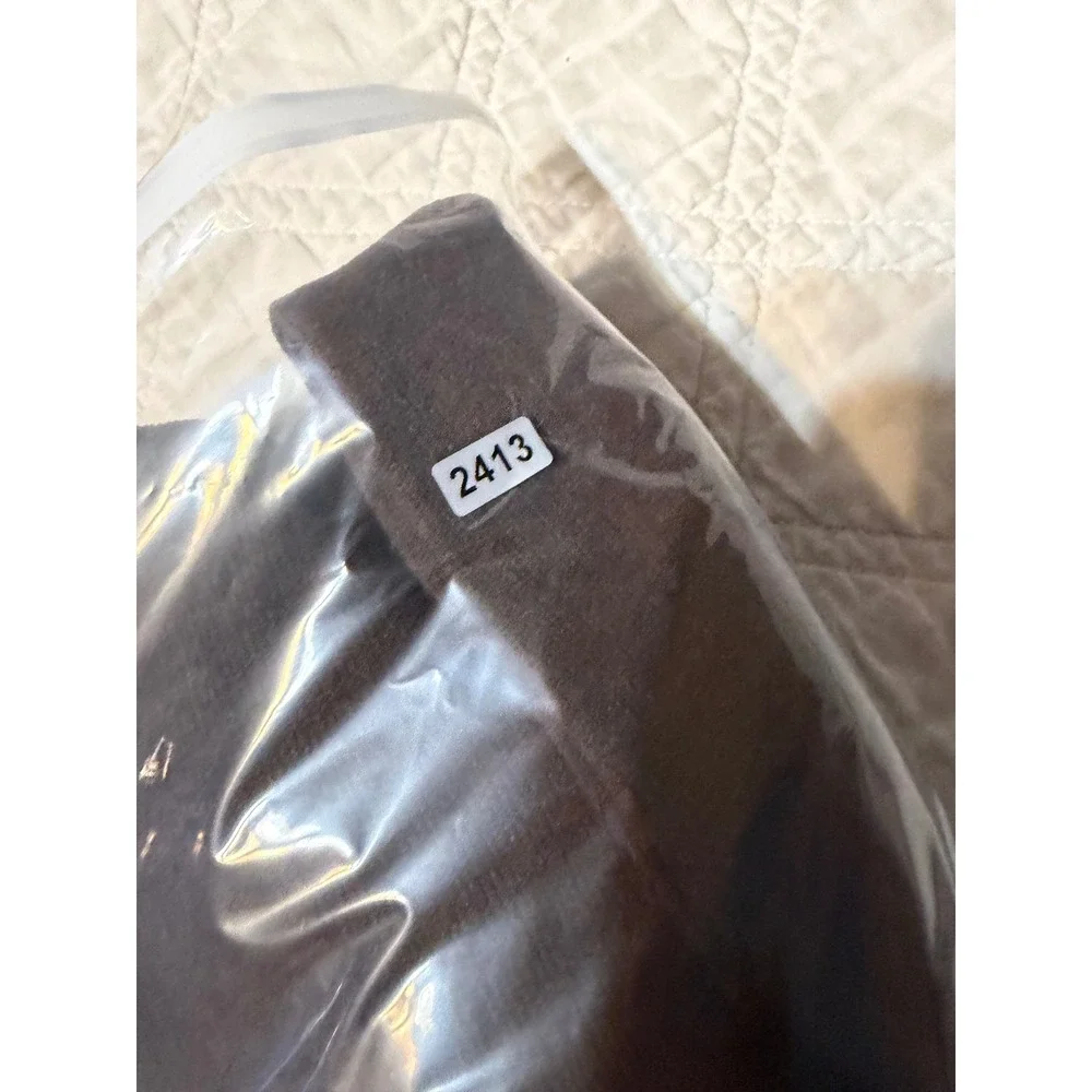 Polo Ralph Lauren Mens Quarter Zip Pullover Sweater Brown Cotton LT Tall New
